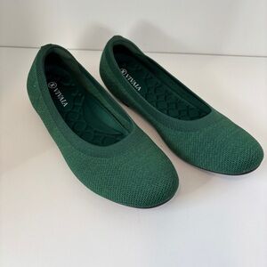 VIVAIA Green Round-Toe Flats (Claire) 39.5